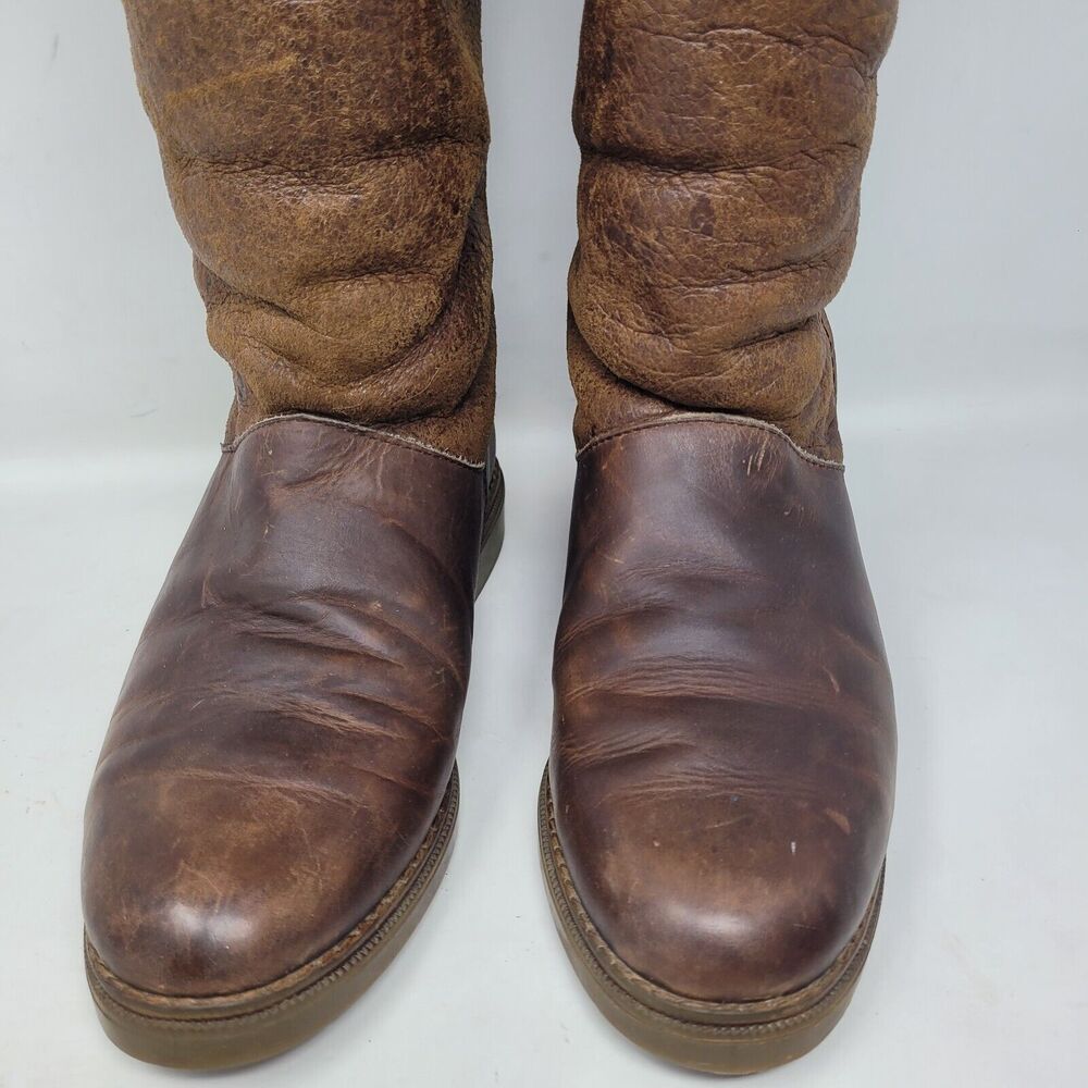 Eddie Bauer Shearling Leather Boots Womens 9 UGG esque ENGLAND QUALITY VTG 95% - Picture 3 of 10